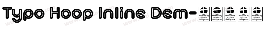 Typo Hoop Inline Dem字体转换